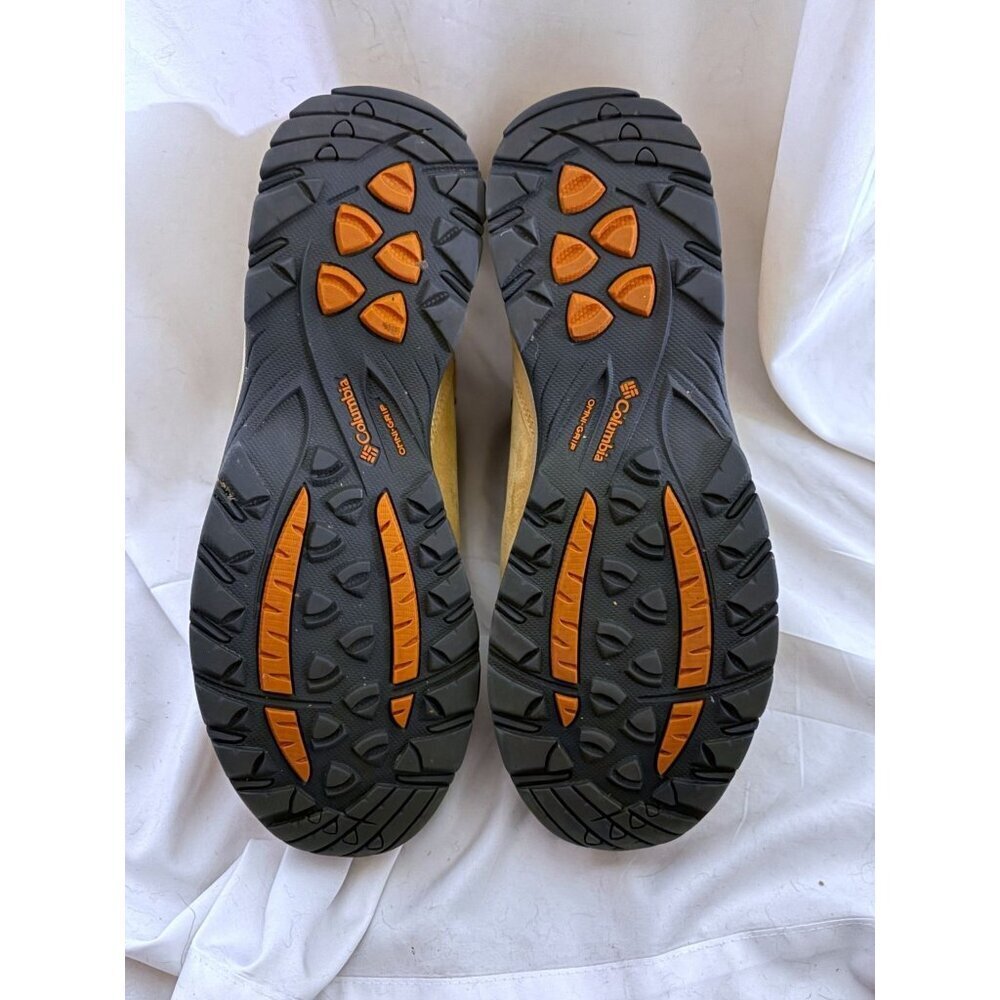 Columbia Waterproof Boots Mens 11.5 Yoncalla Suede Curry Shark Hiking Like New - Picture 7 of 8